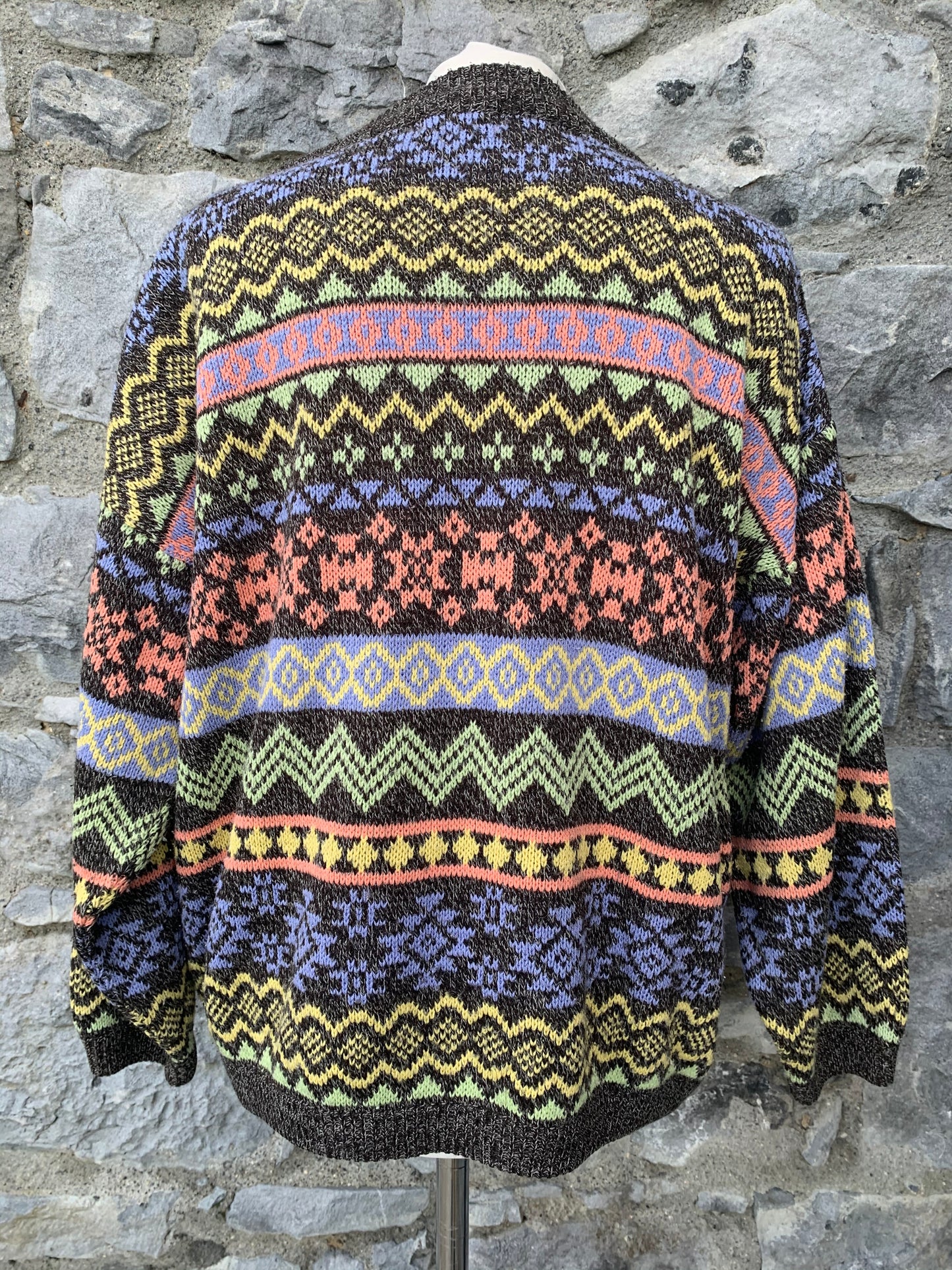 Esprit 90s geometric jumper  M/L