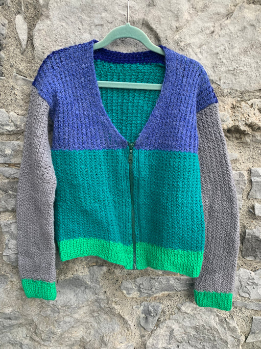 Knitted zipped cardigan   8y (128cm)