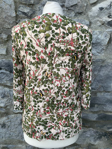 Floral top with butterflies  uk 6-8