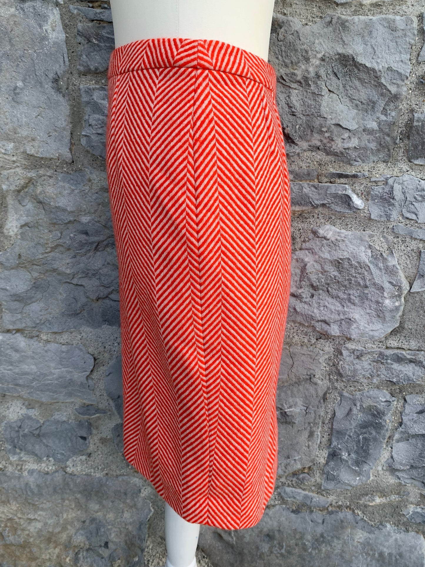 Orange chevron skirt  uk 8