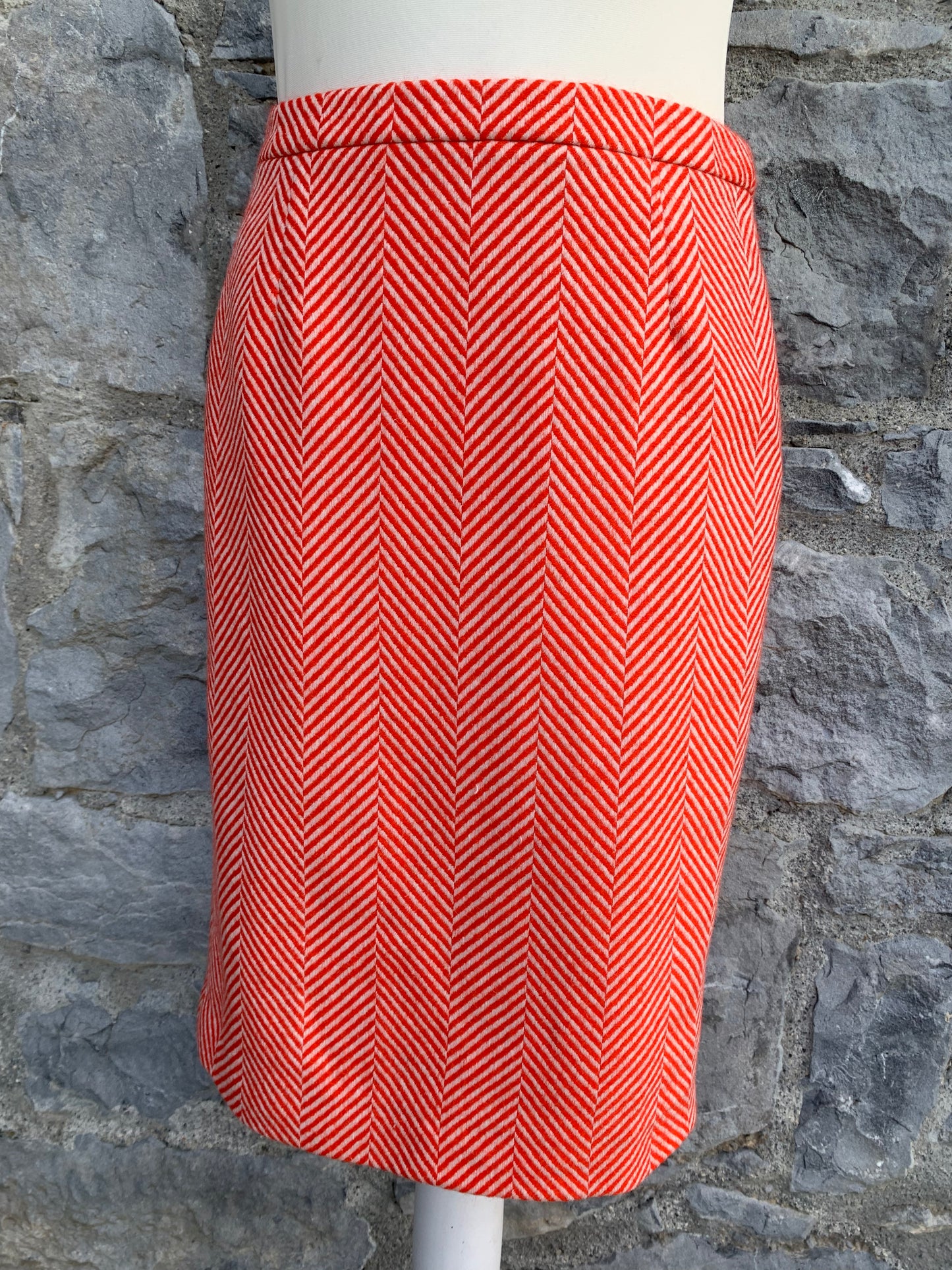 Orange chevron skirt  uk 8