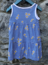 Load image into Gallery viewer, Blue stripy dress   12-18m (80-86cm)
