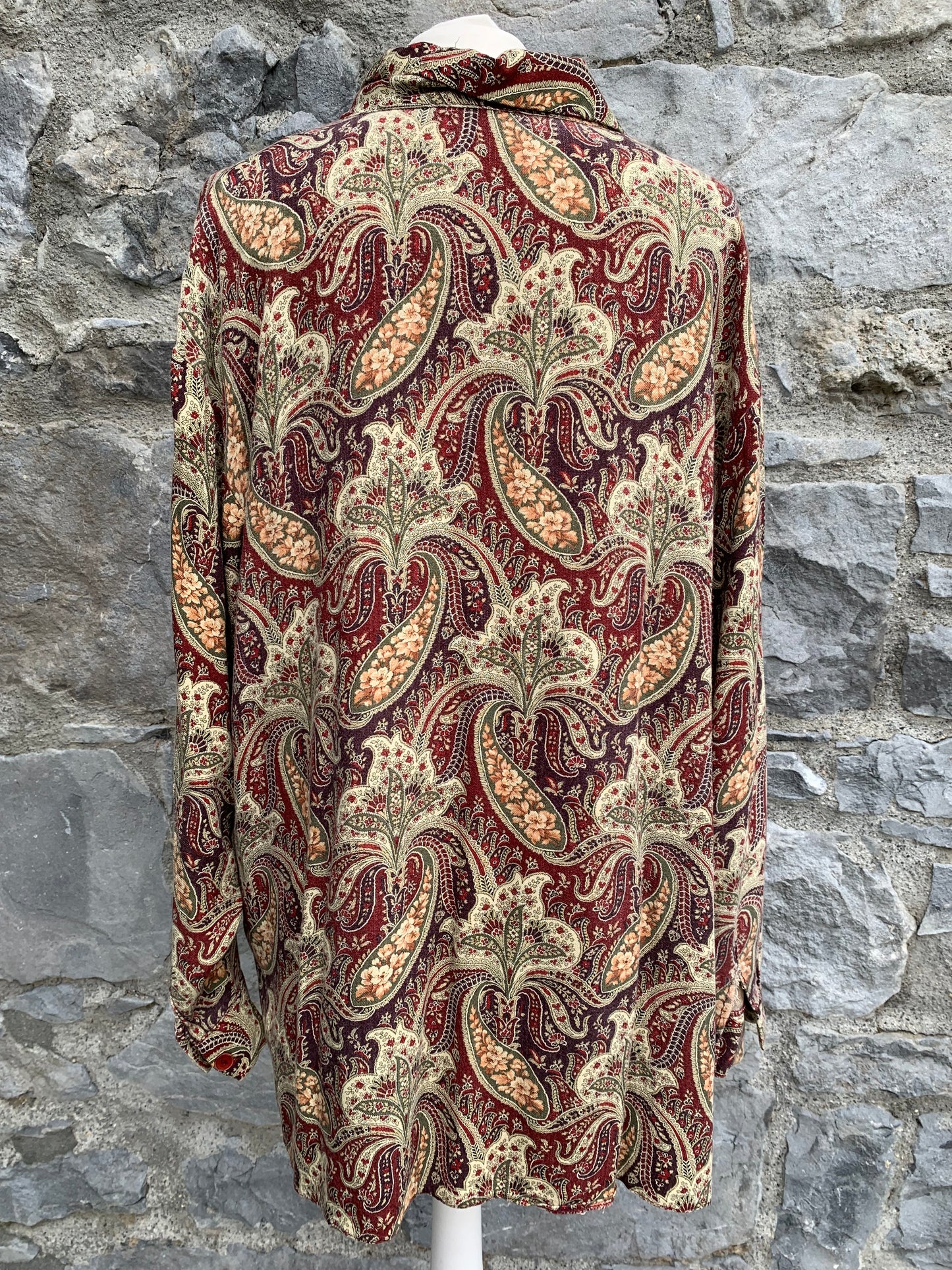 80s paisley shirt  uk 18-20