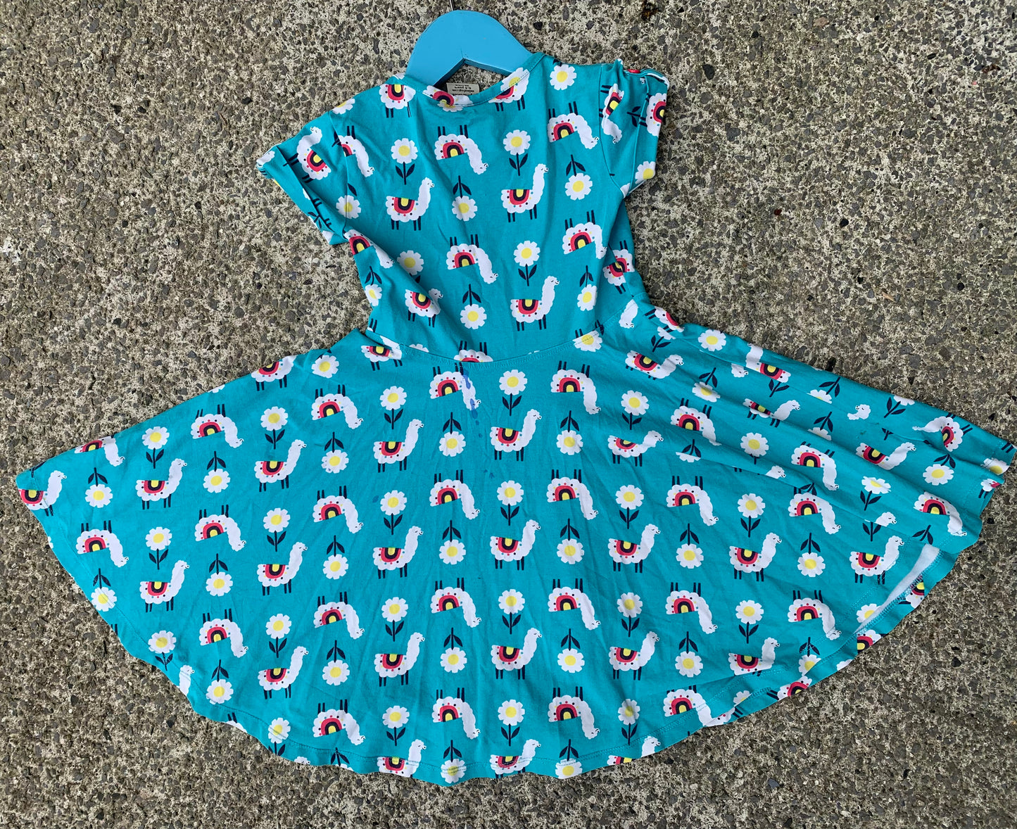 Llamas skater dress  4-5y (104-110cm)