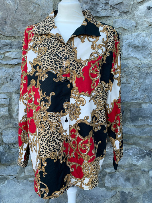 90s baroque shirt  uk 14