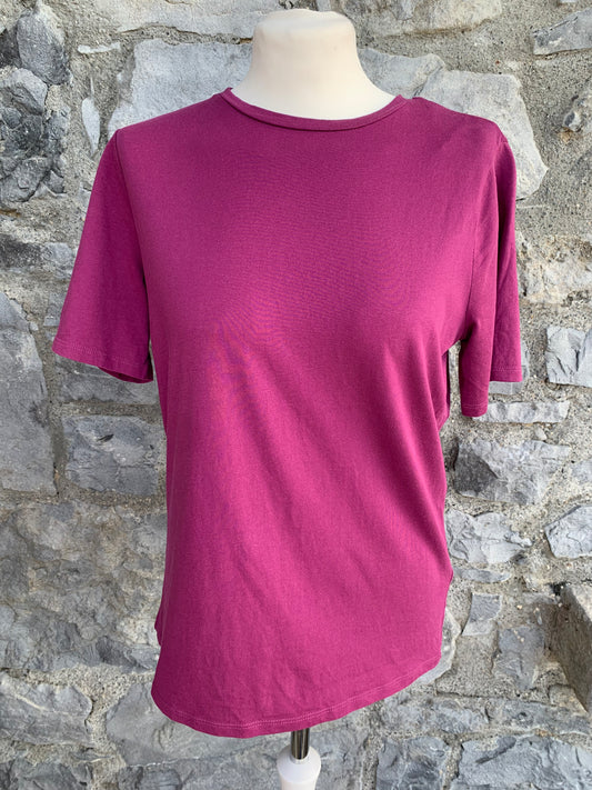 Purple crew neck T-shirt   uk 10