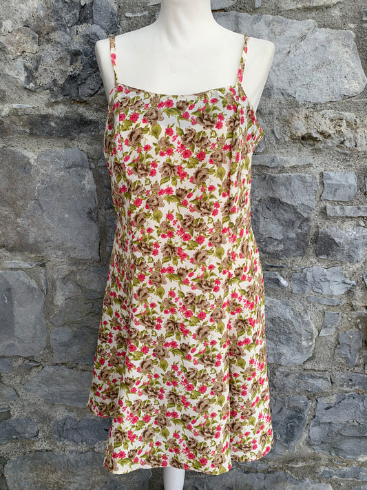 Pink&brown sun dress   uk 12