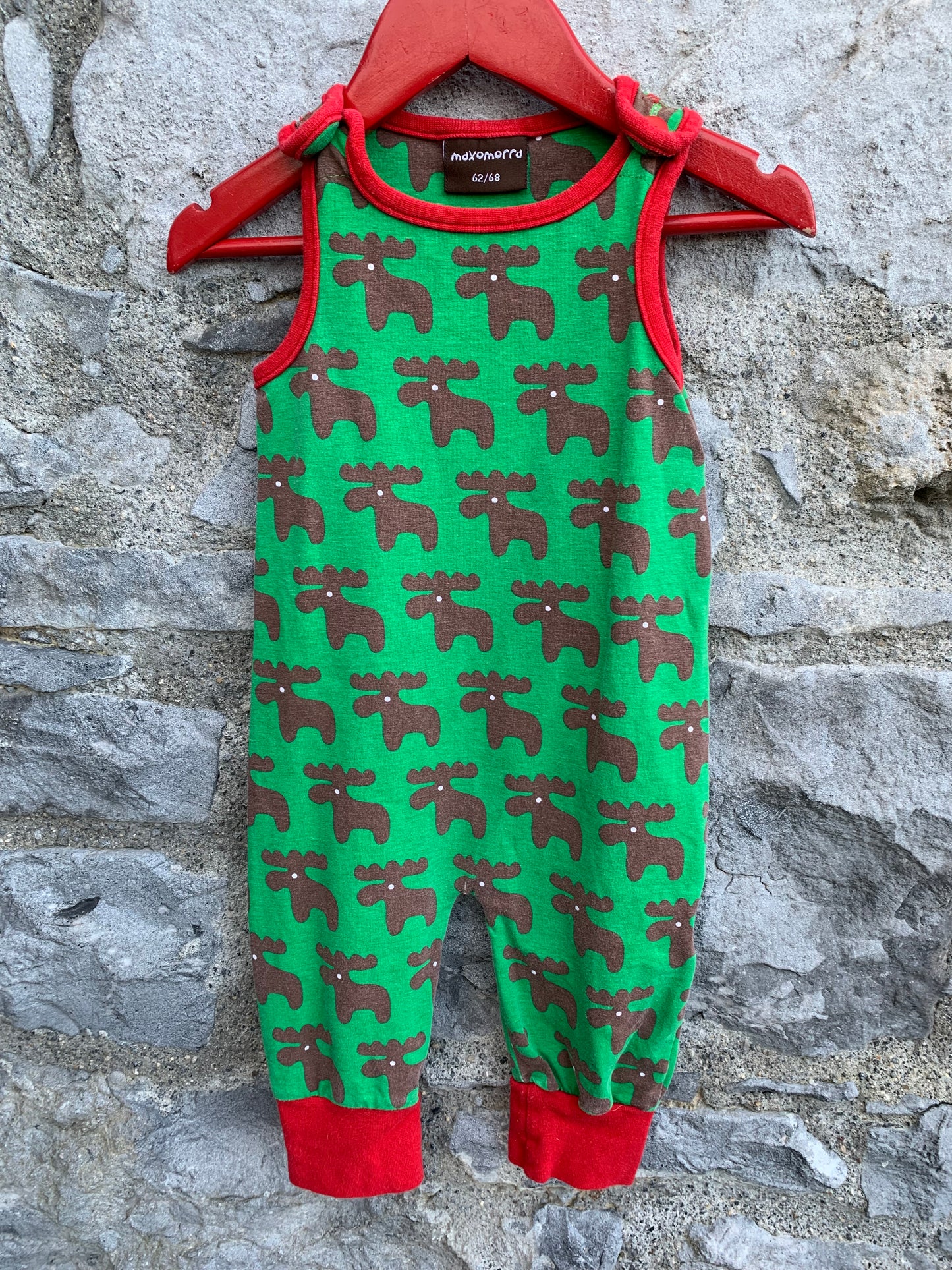 Reindeer dungarees   3-6m (62-68cm)