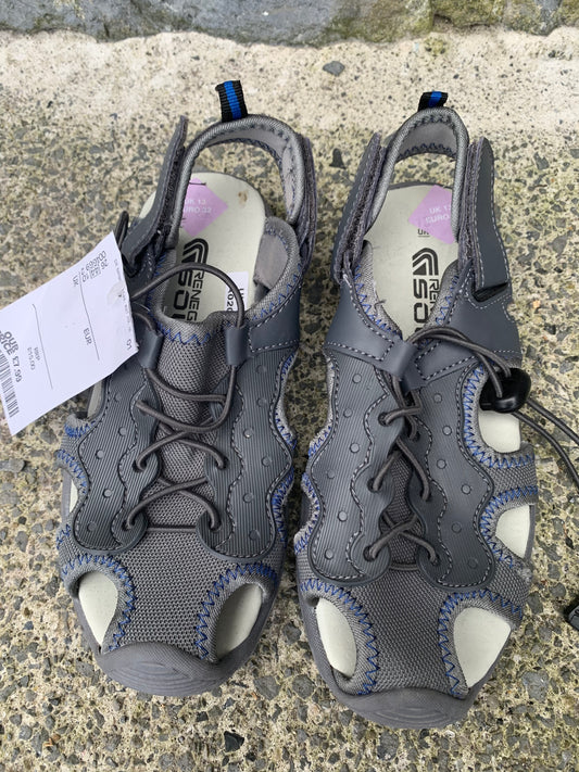 Grey sandals   uk 13 (eu 32)