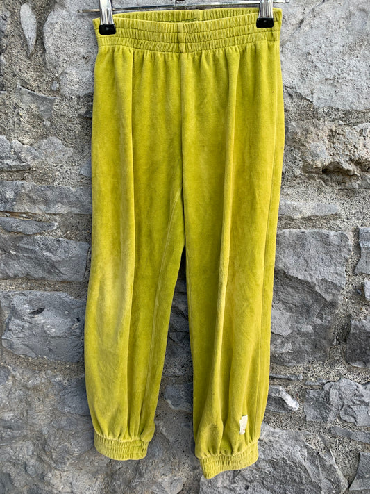 Lime velour pants    6-7y (116-122cm)