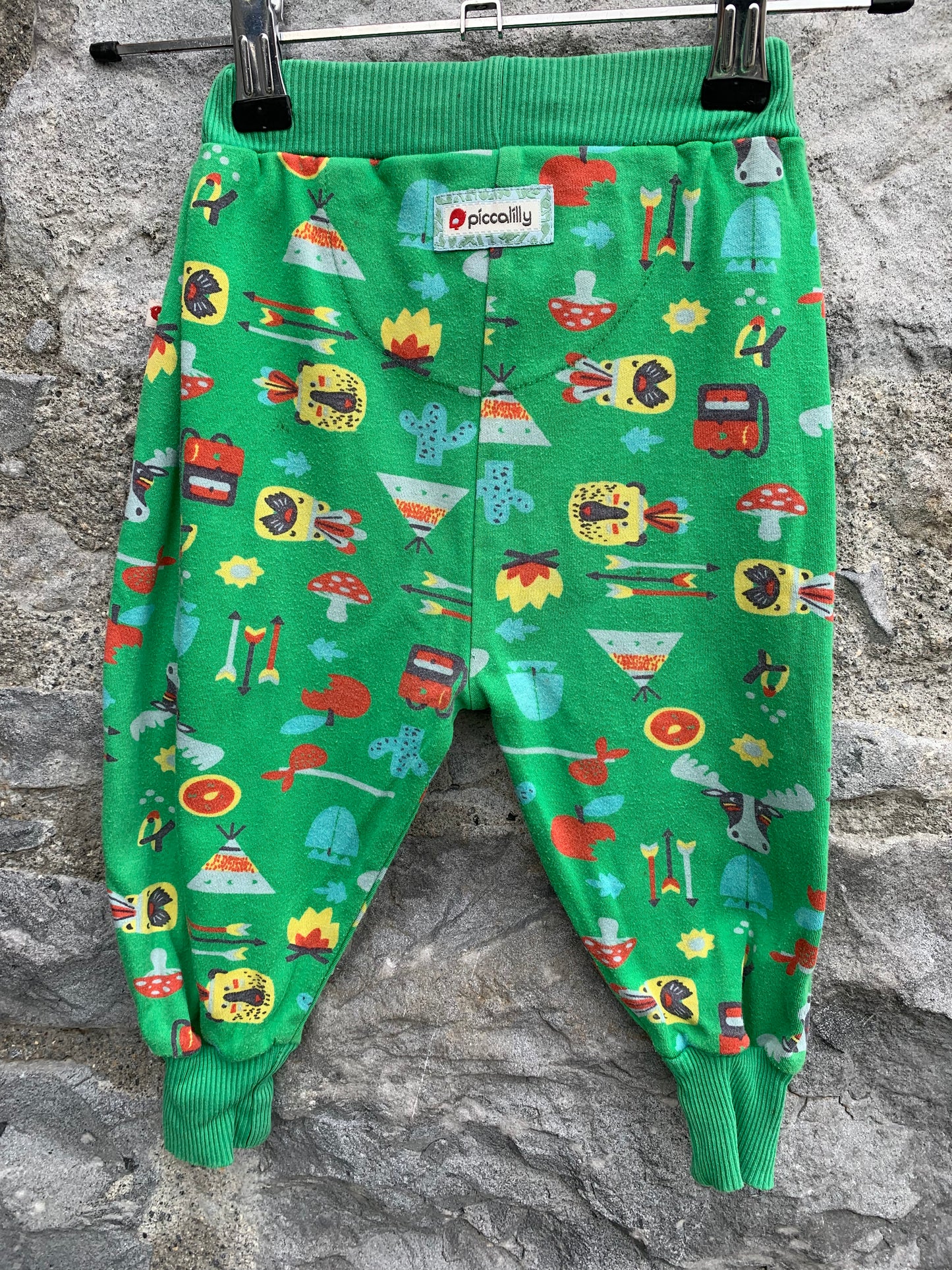 Green camping pants  12-18m (80-86cm)