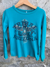 Load image into Gallery viewer, Tribal teal top   5y (110cm)
