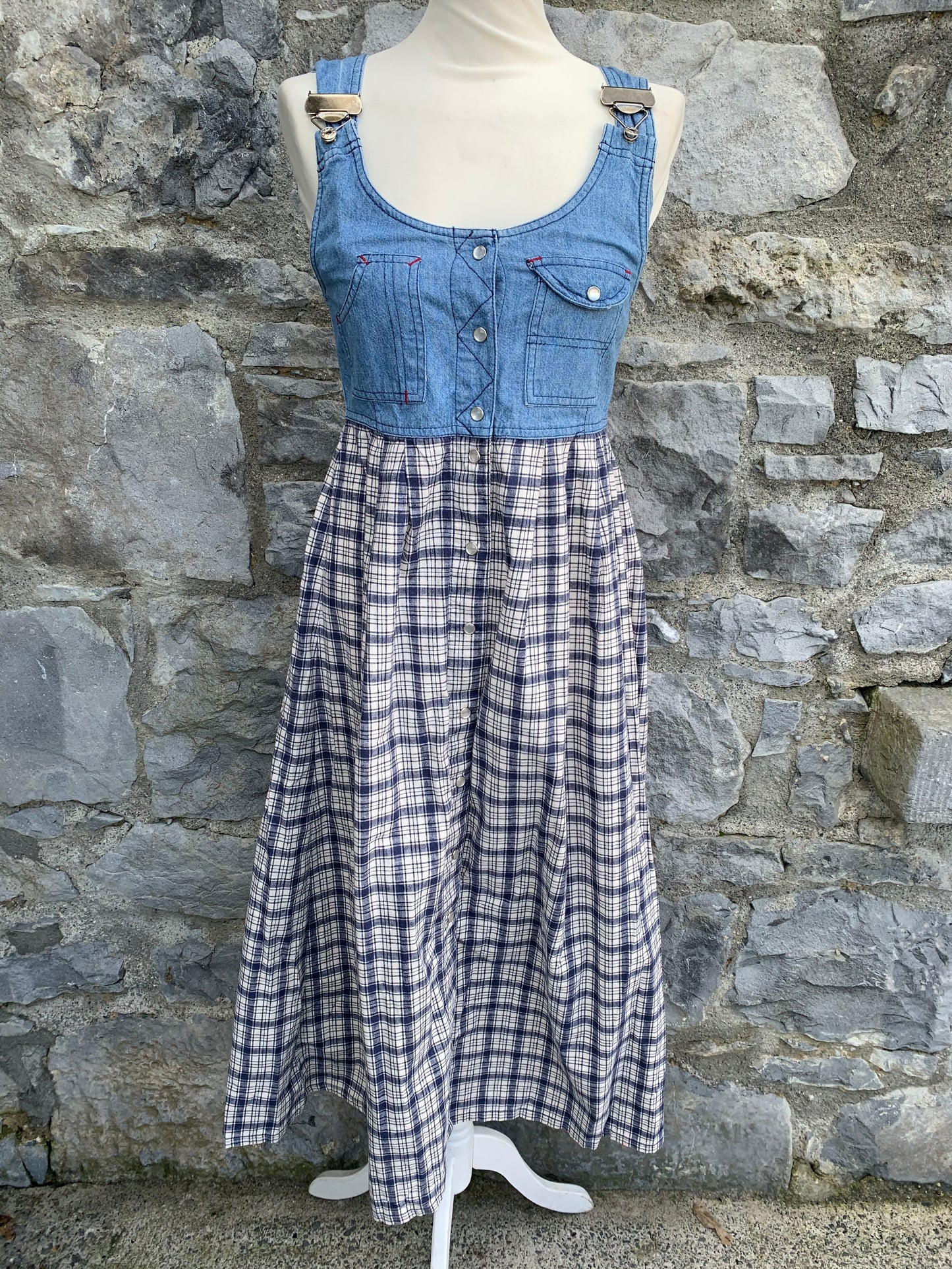 Petrol 90s denim pinafore   uk 6-8