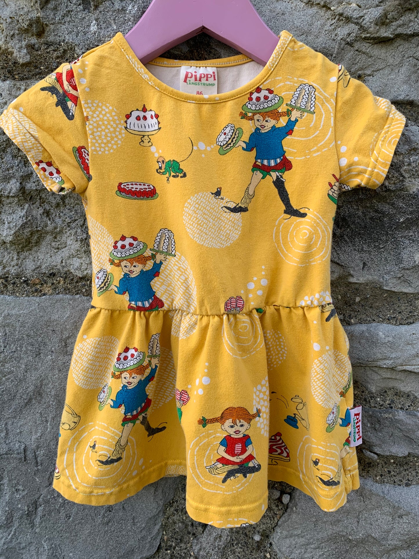 Pippi Longstocking dress  12-18m (80-86cm)