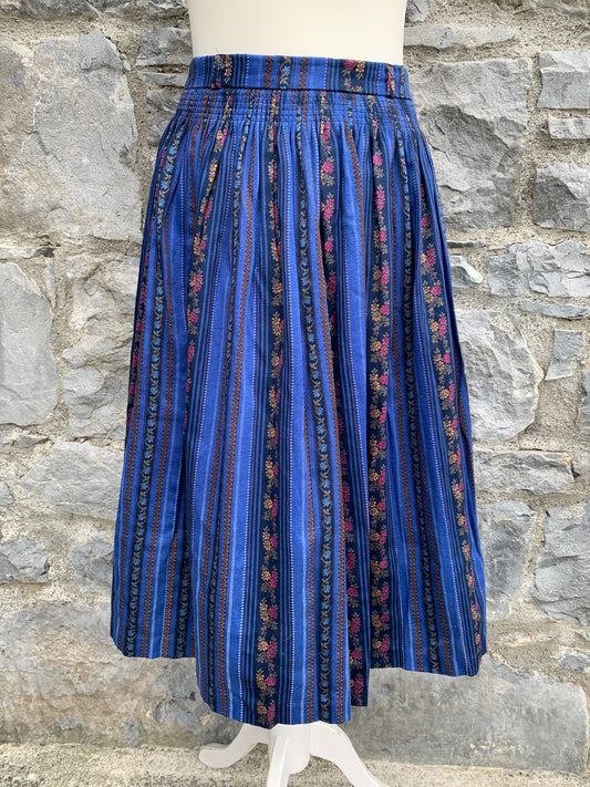 Blue folk skirt   uk 10