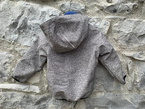 Grey softshell jacket  18-24m (86-92cm)