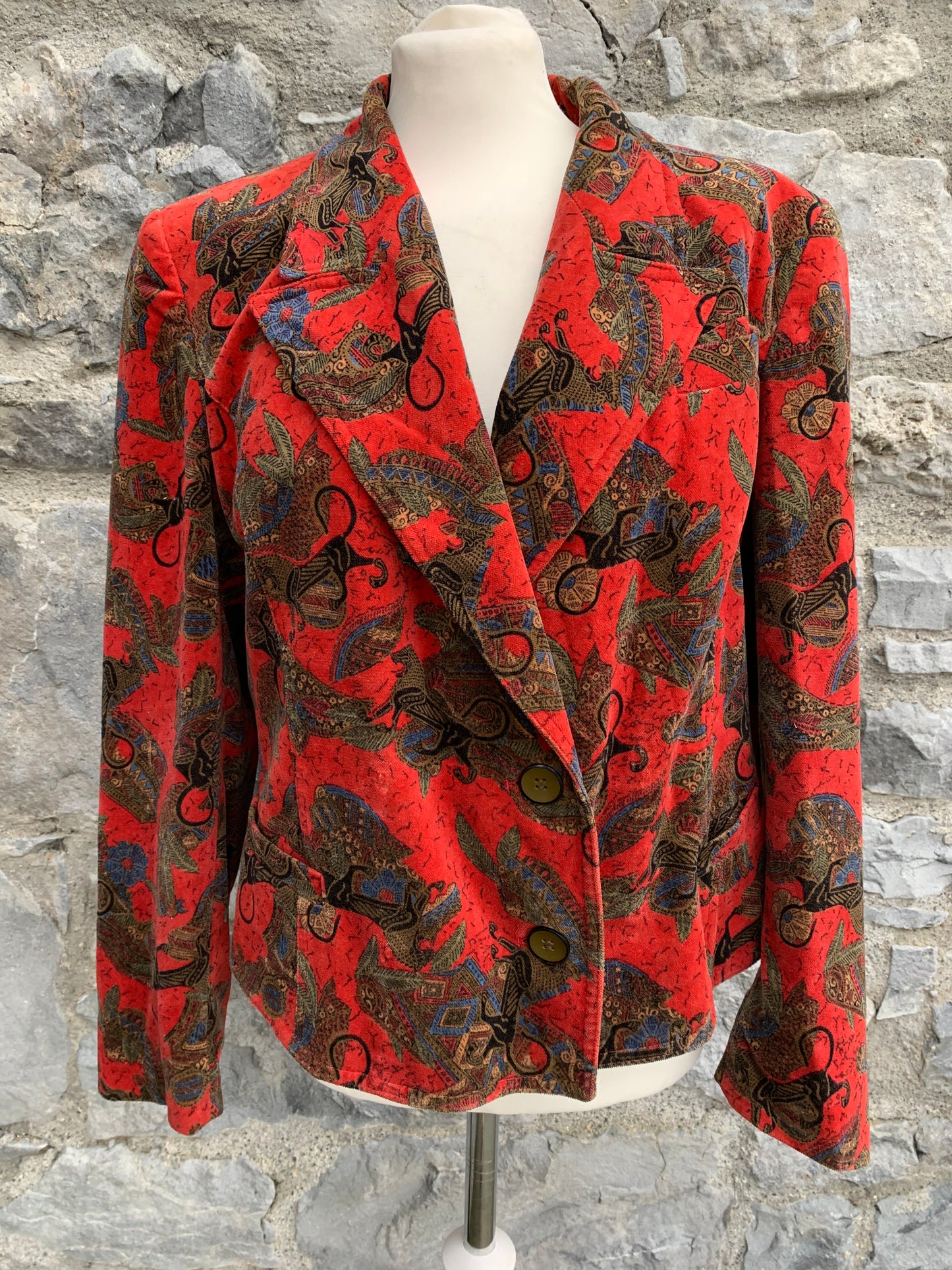 Red velvet jacket  uk 12