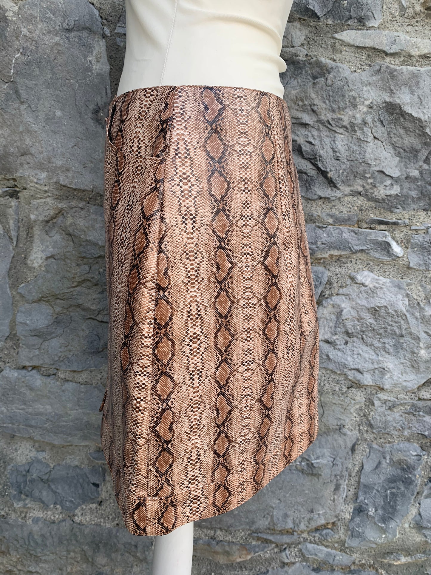 Snakeskin skirt   uk 12