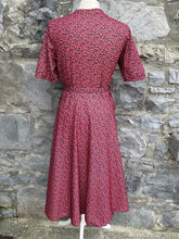 Load image into Gallery viewer, Red flowers wrap dress   uk 10-12
