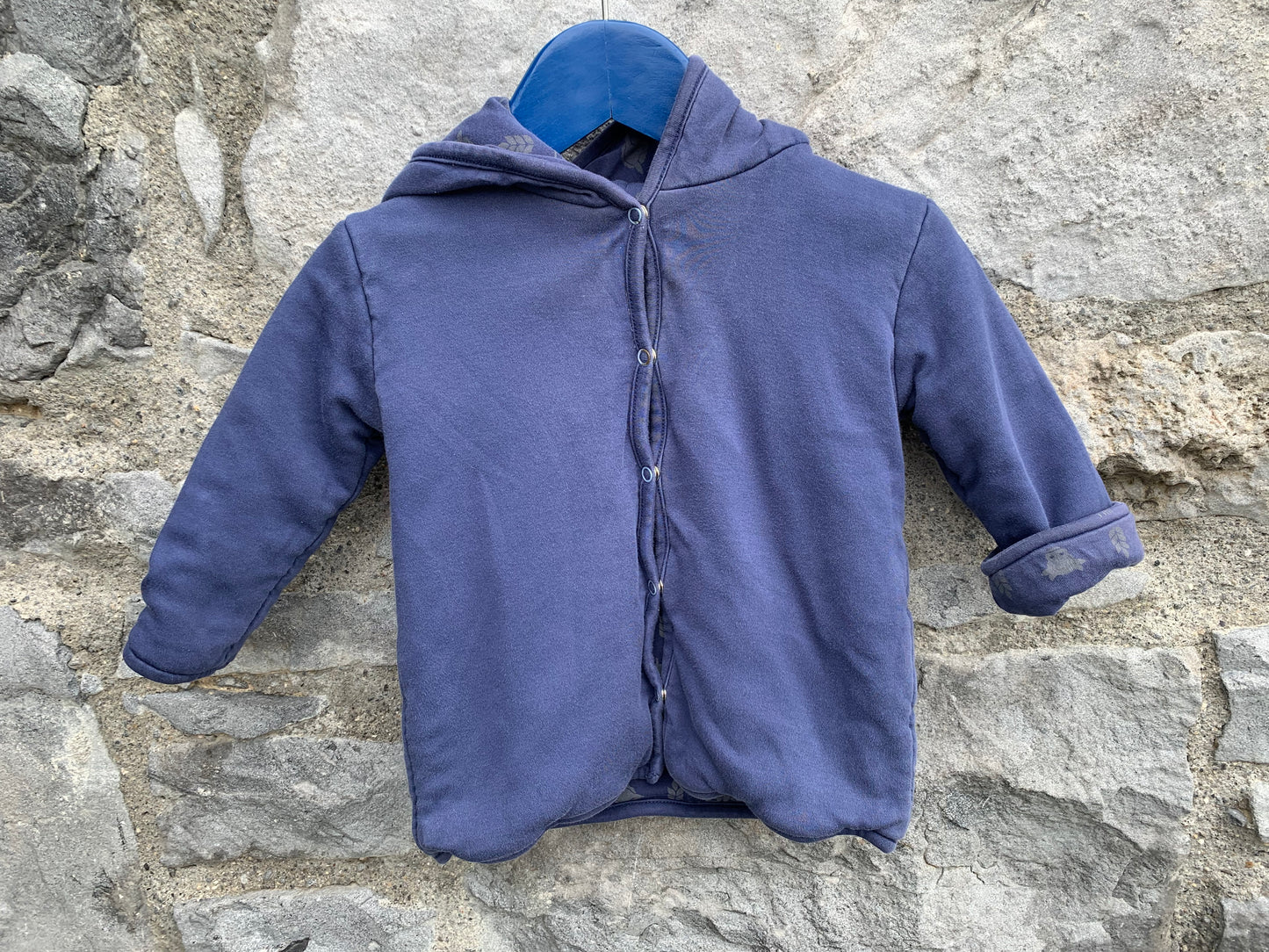 Navy reversible jacket   6-9m (68-74cm)