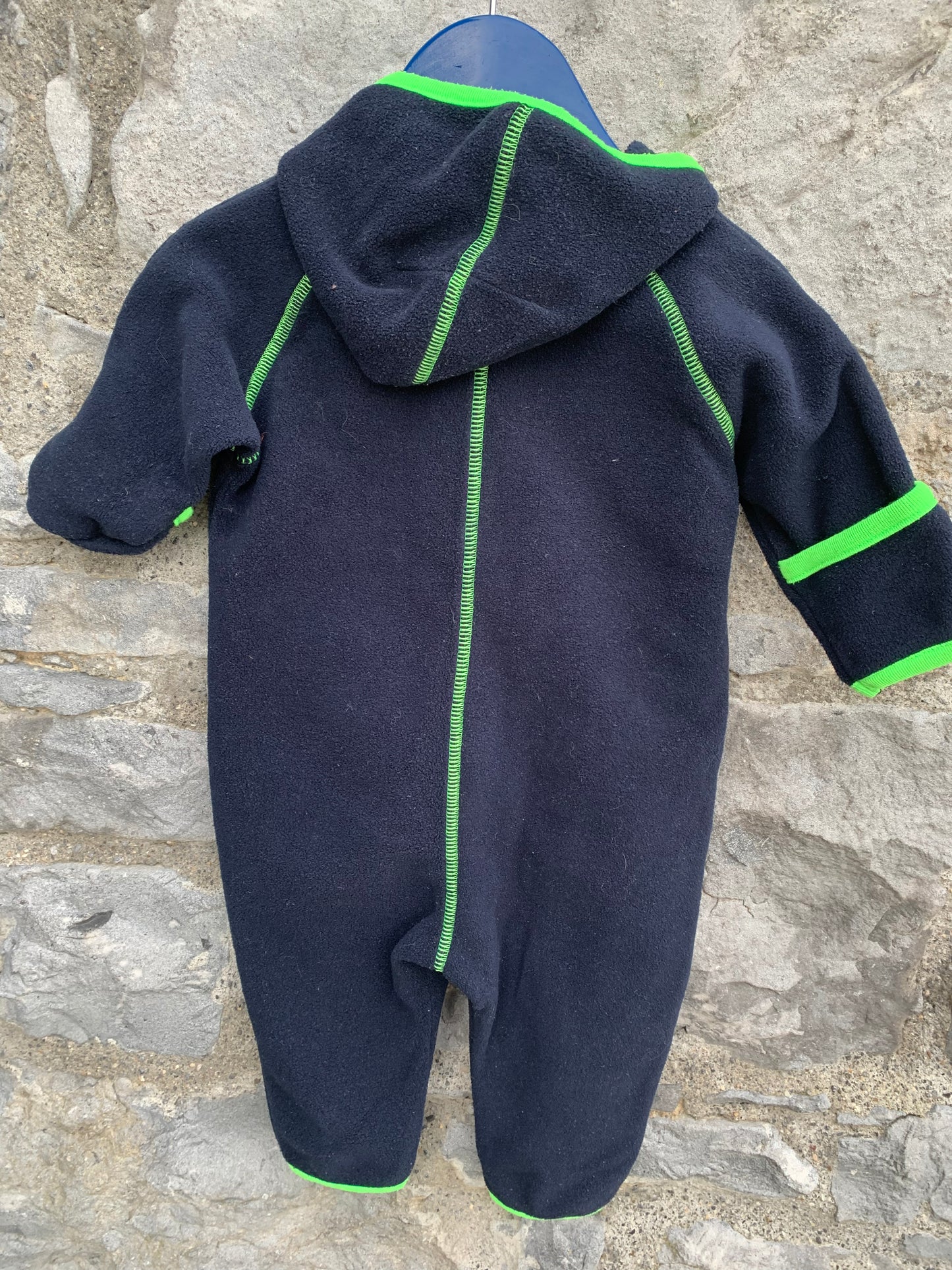 Navy fleece onesie  3-6m (62-68cm)