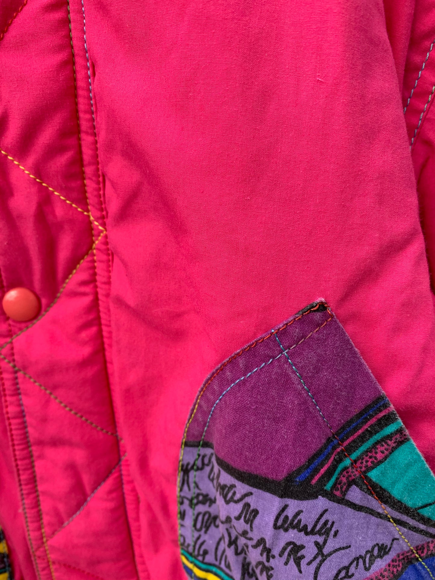 Lollipop 80s pink jacket    7y (122cm)