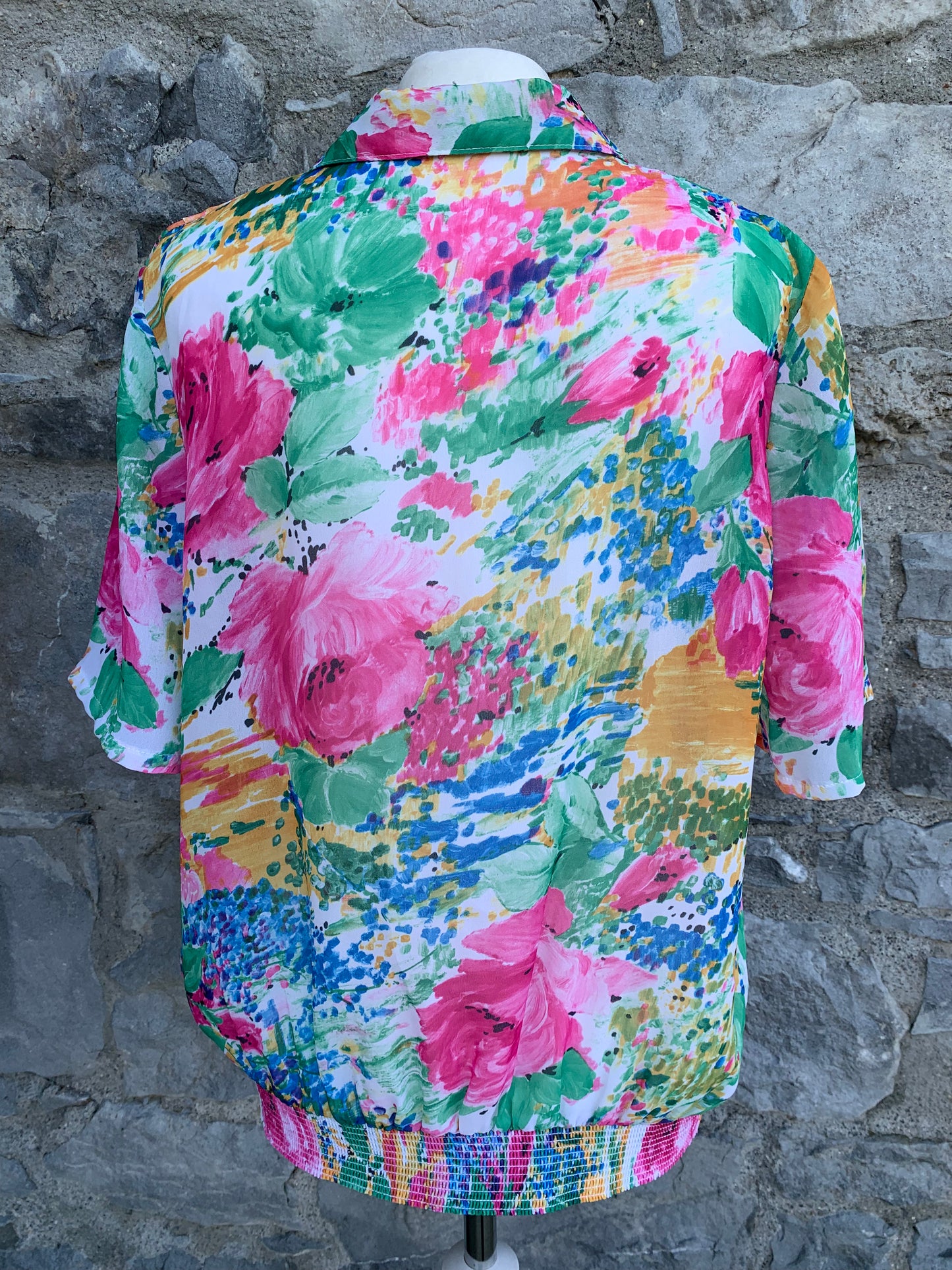 Paul Separates 80s floral top  uk 12