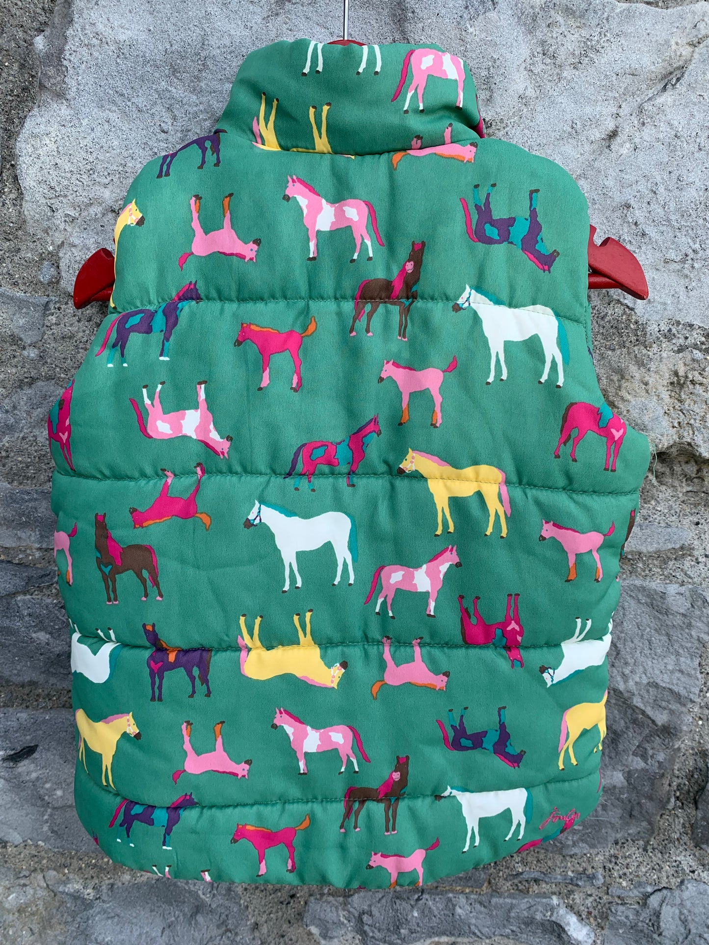 Puffy green gilet  5y (110cm)