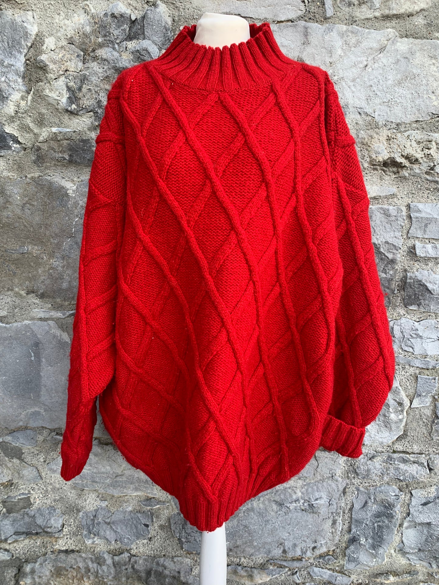 Red oversized jumper uk 16-20