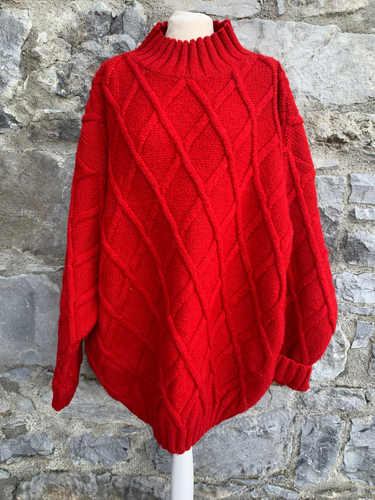 Red oversized jumper uk 16-20