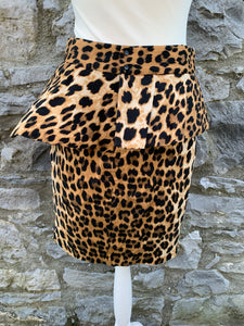 Leopard skirt   uk 12