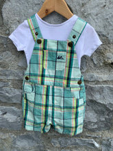 Load image into Gallery viewer, Dungarees and vest set   6-9m (68-74cm)
