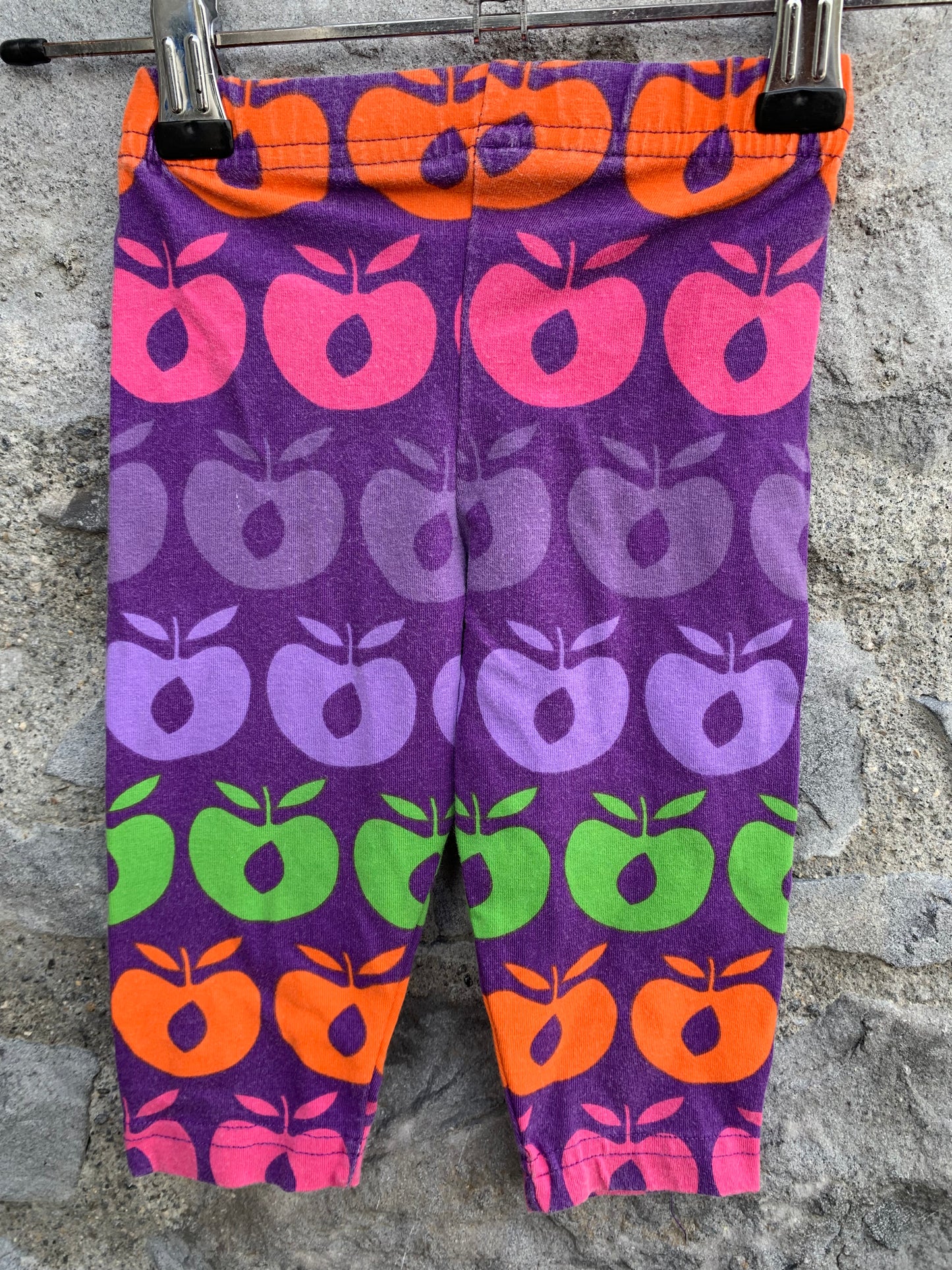 Rainbow apples leggings   6-9m (68-74cm)