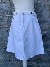 Load image into Gallery viewer, White denim skirt  uk 10
