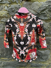 Load image into Gallery viewer, Black&amp;red tunic  12-18m (80-86cm)
