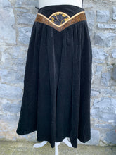 Load image into Gallery viewer, Black velvet culottes uk 8-10
