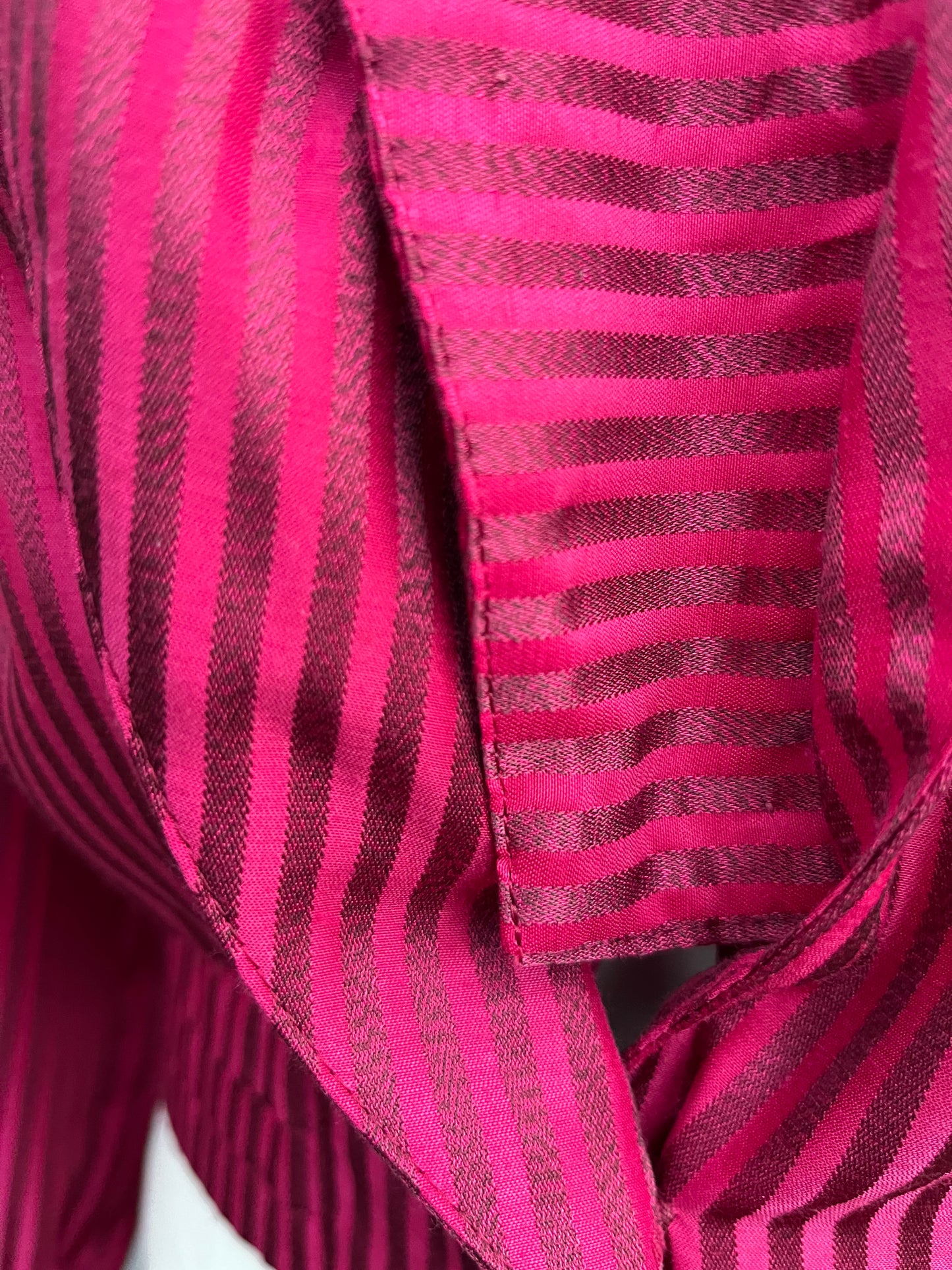 Pink stripy blouse uk 8