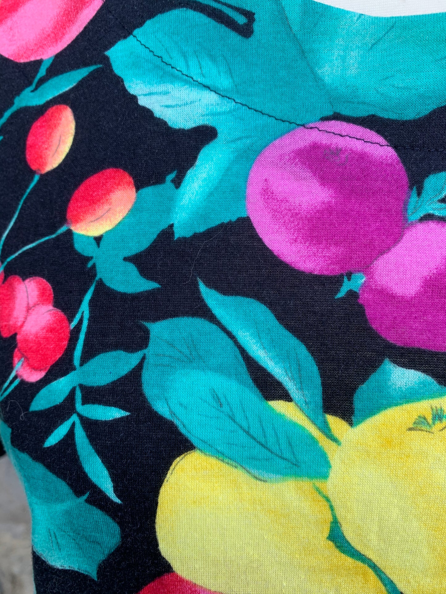 80s fruity top   uk 12