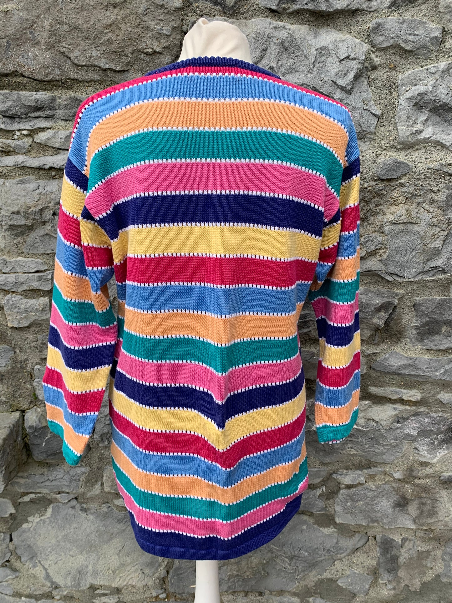 Rainbow stripes jumper   uk 12