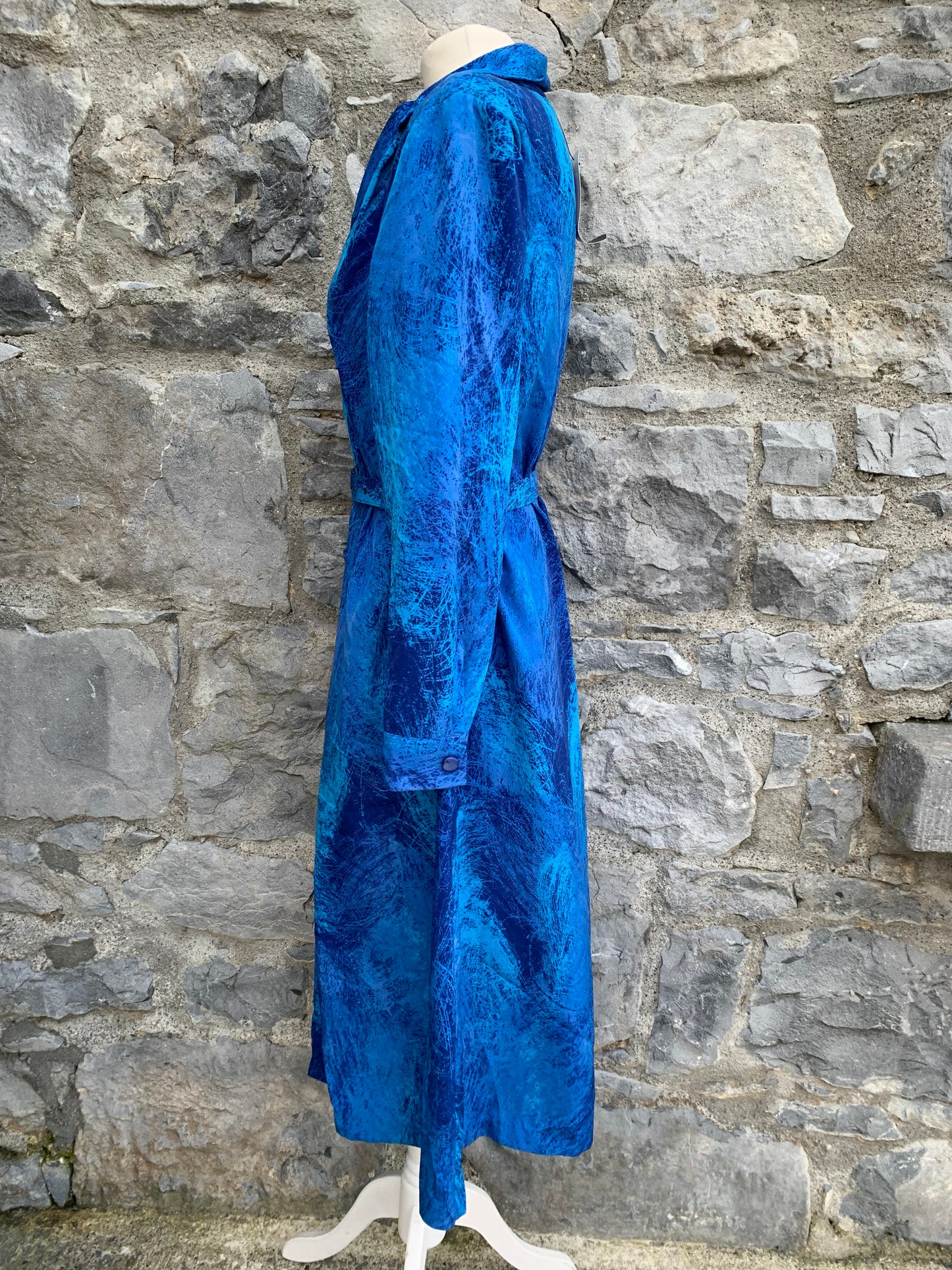 Anna Maxwell 90s blue dress  uk 12