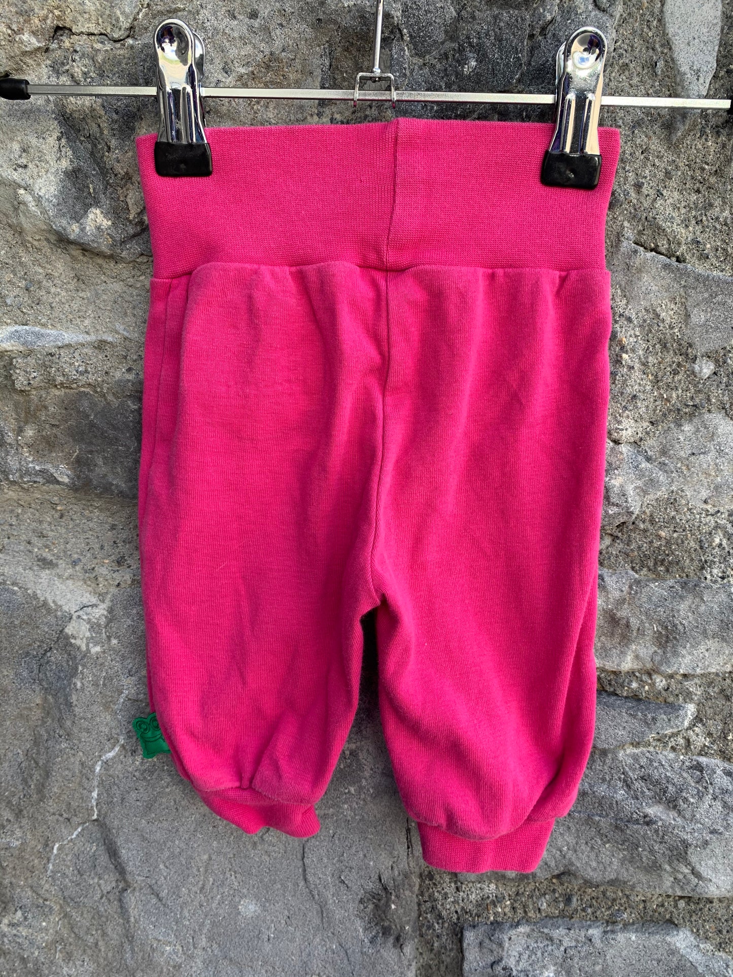 Pink rib pants  0-1m (56cm)