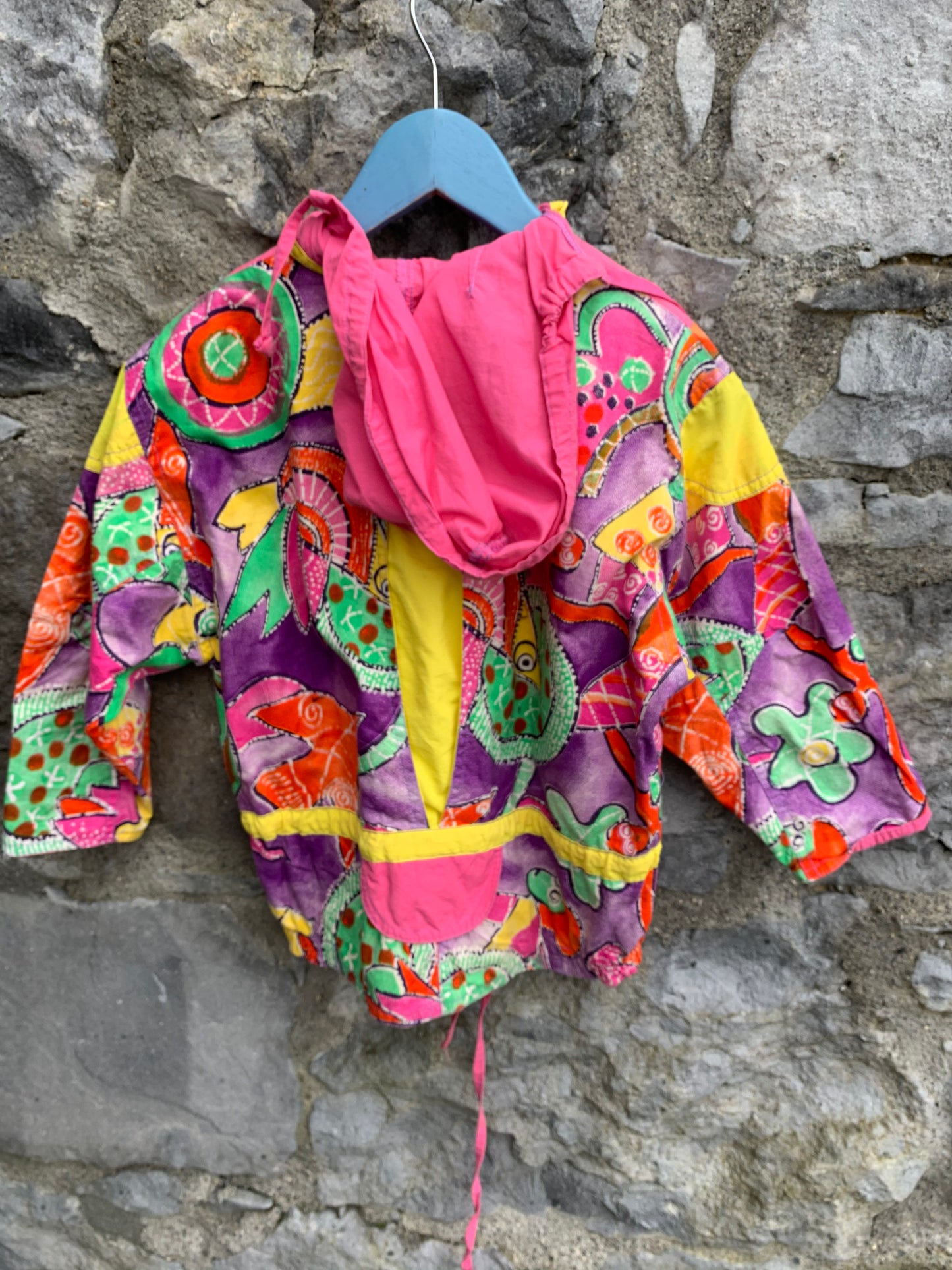 Absorba 80s pink abstract windbreaker   18-24m (86-92cm)