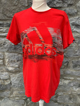 Load image into Gallery viewer, Red Adidas T-shirt   Medium
