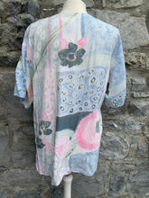 Load image into Gallery viewer, New Fast 80s pastel floral shirt  uk 10-12
