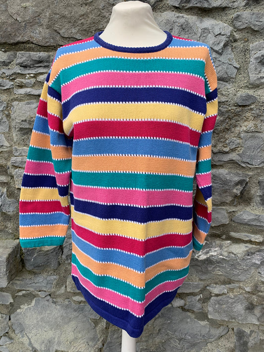 Rainbow stripes jumper   uk 12