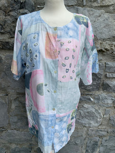 New Fast 80s pastel floral shirt  uk 10-12