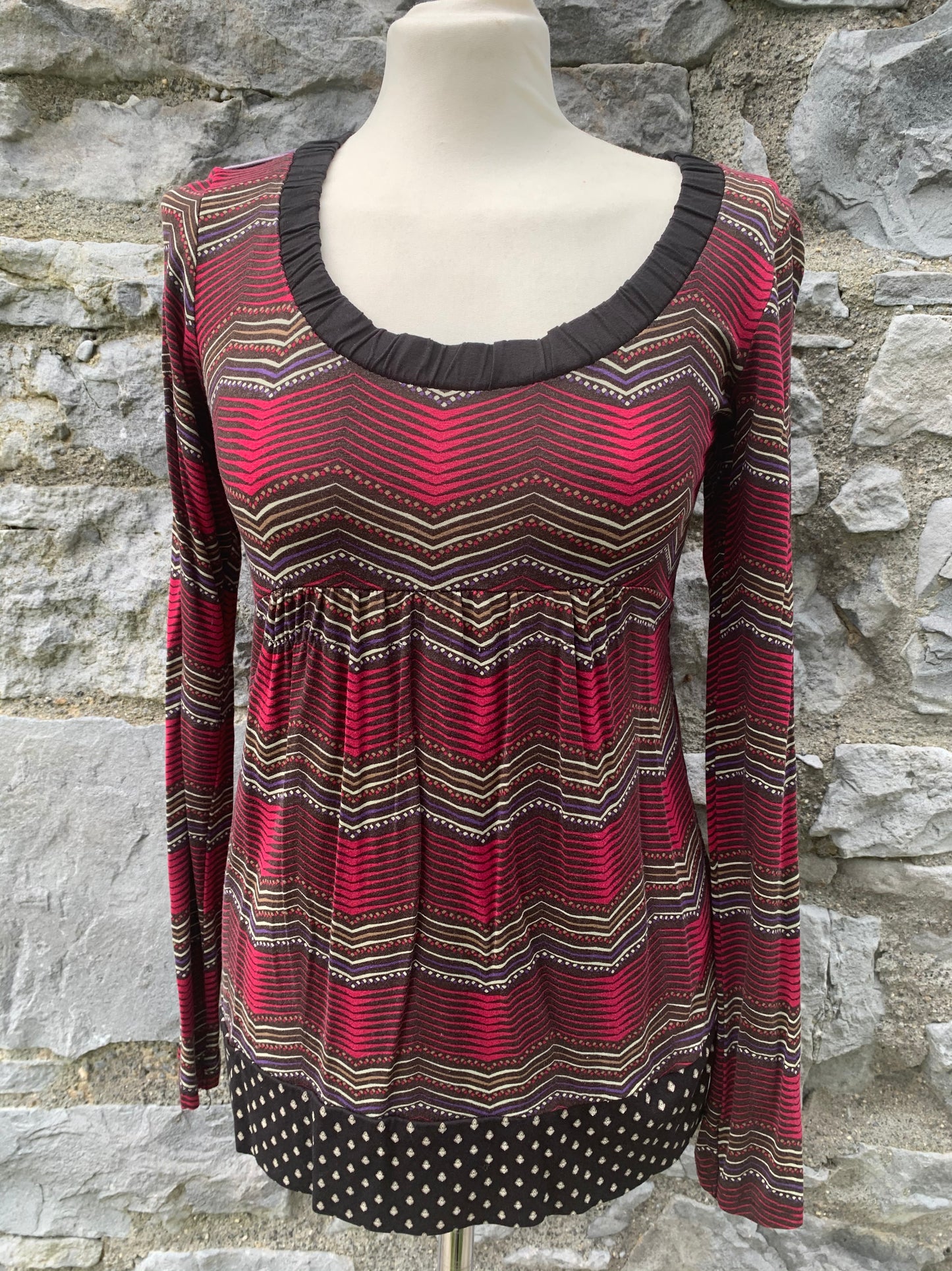 Zigzag maternity top     uk 8