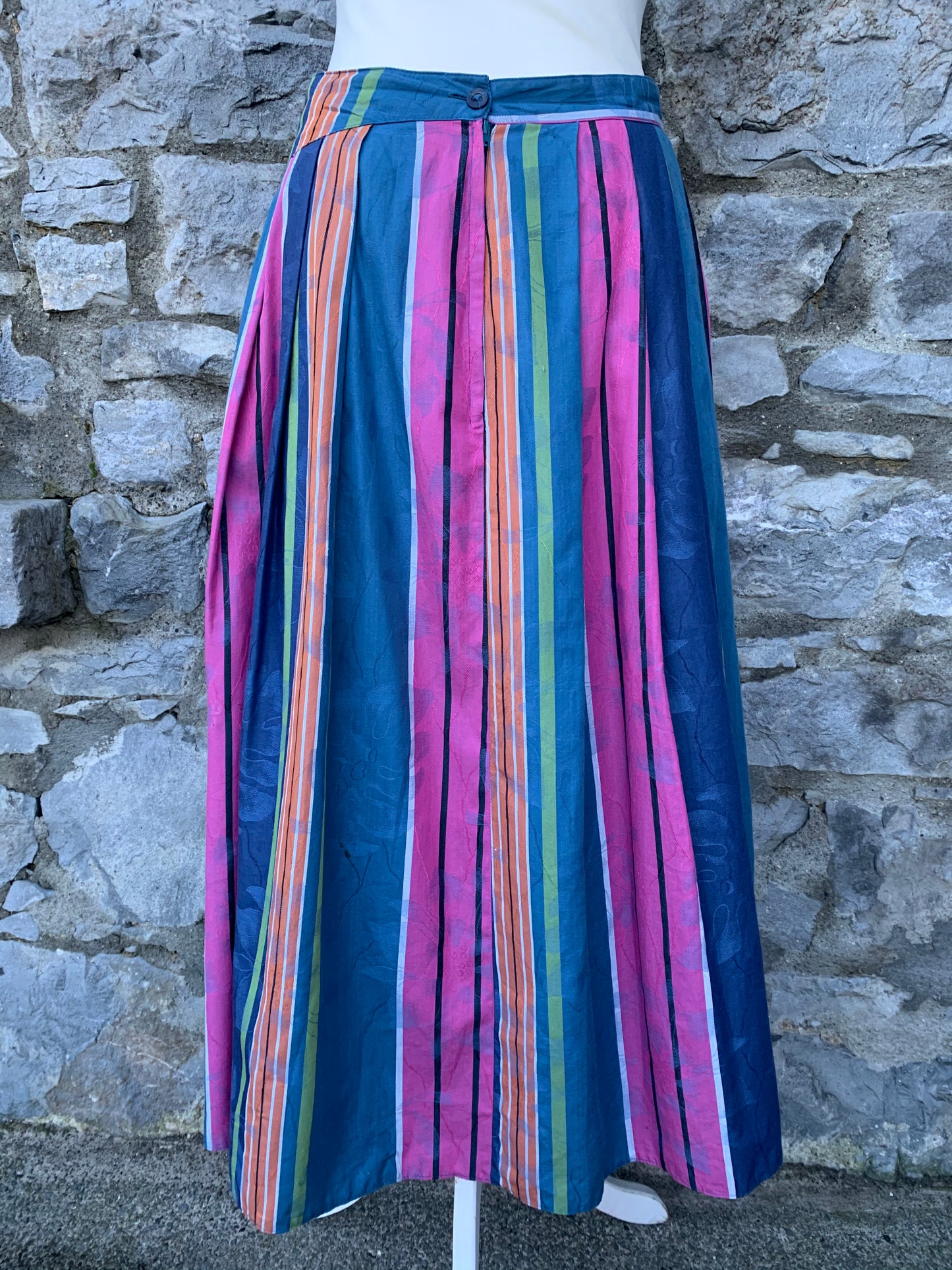 Malli Mari colourful stripes midi skirt   uk 10-12