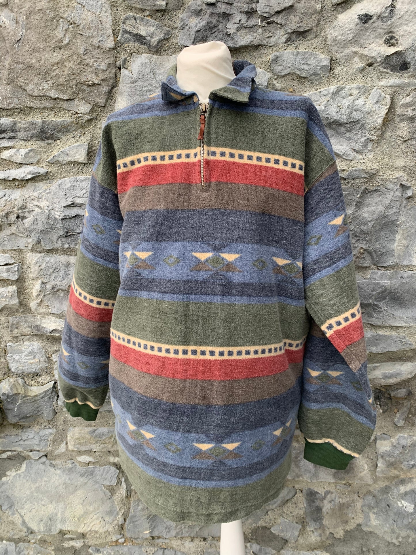 Henry Choice Aztec flannel sweatshirt   Medium