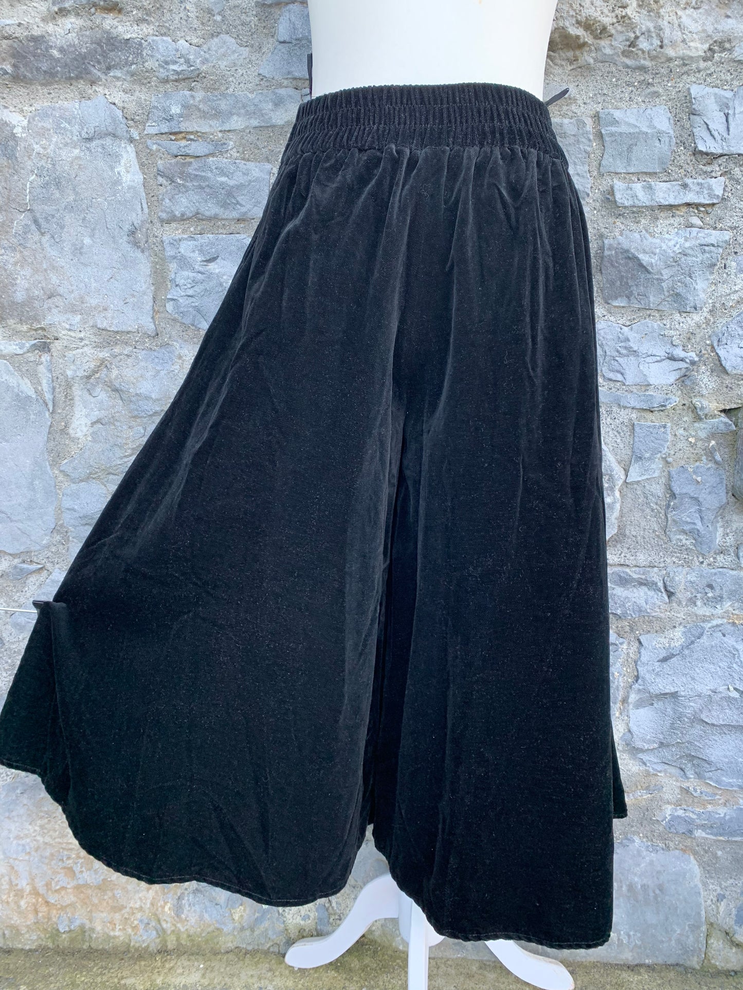 Black velvet culottes uk 8-10